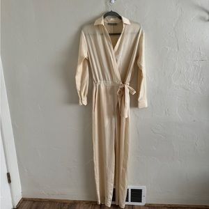 Vince Women's Long Sleeve Cream/ Light yellow Dress Size XS